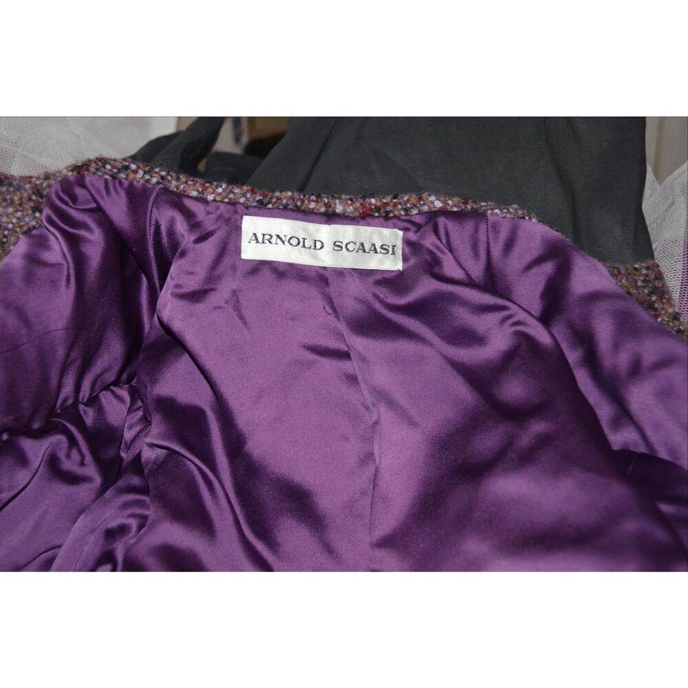 Arnold Scaasi Designer Vintage Couture Mink Cropped Bolero Jacket and skirt Set - Picture 10 of 12